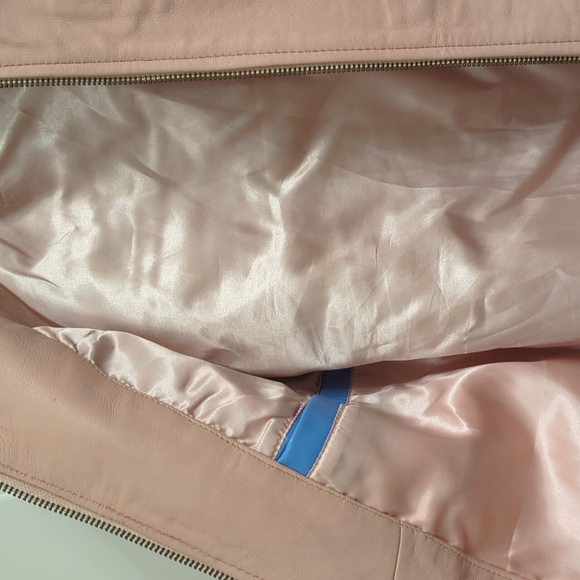 Giovanni Outerwear Mens Leather Baseball Jacket - Picture 5 of 7